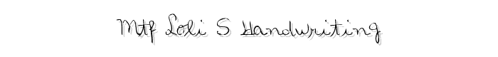 MTF Loli_s Handwriting font